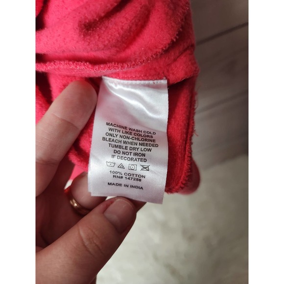 Simply Southern Collection Womens Popover Sweatshirt 3/4 Zip Red Size Large - Picture 4 of 6